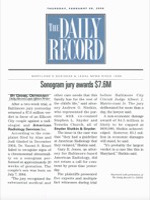 “Sonogram Jury Awards $7.6M,” The Daily Record